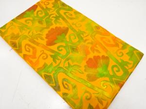 未使用品　花更紗模様織り出し　袋帯